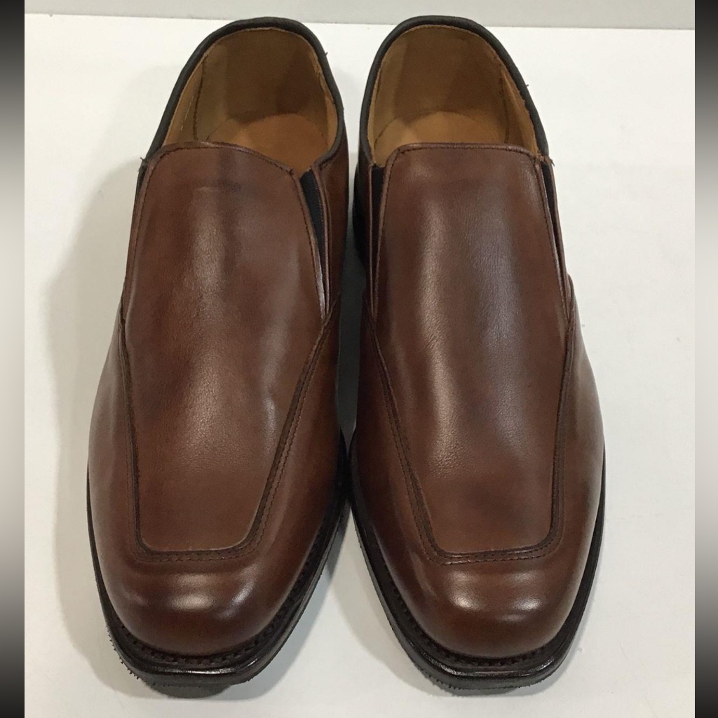 Men’s Allen Edmonds Tan Leather Slip On Loafers Size 7d